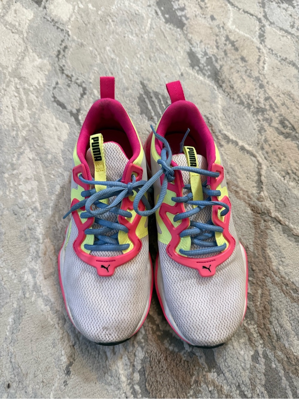 Puma' Pink, Yellow & Blue Athletic Sneakers